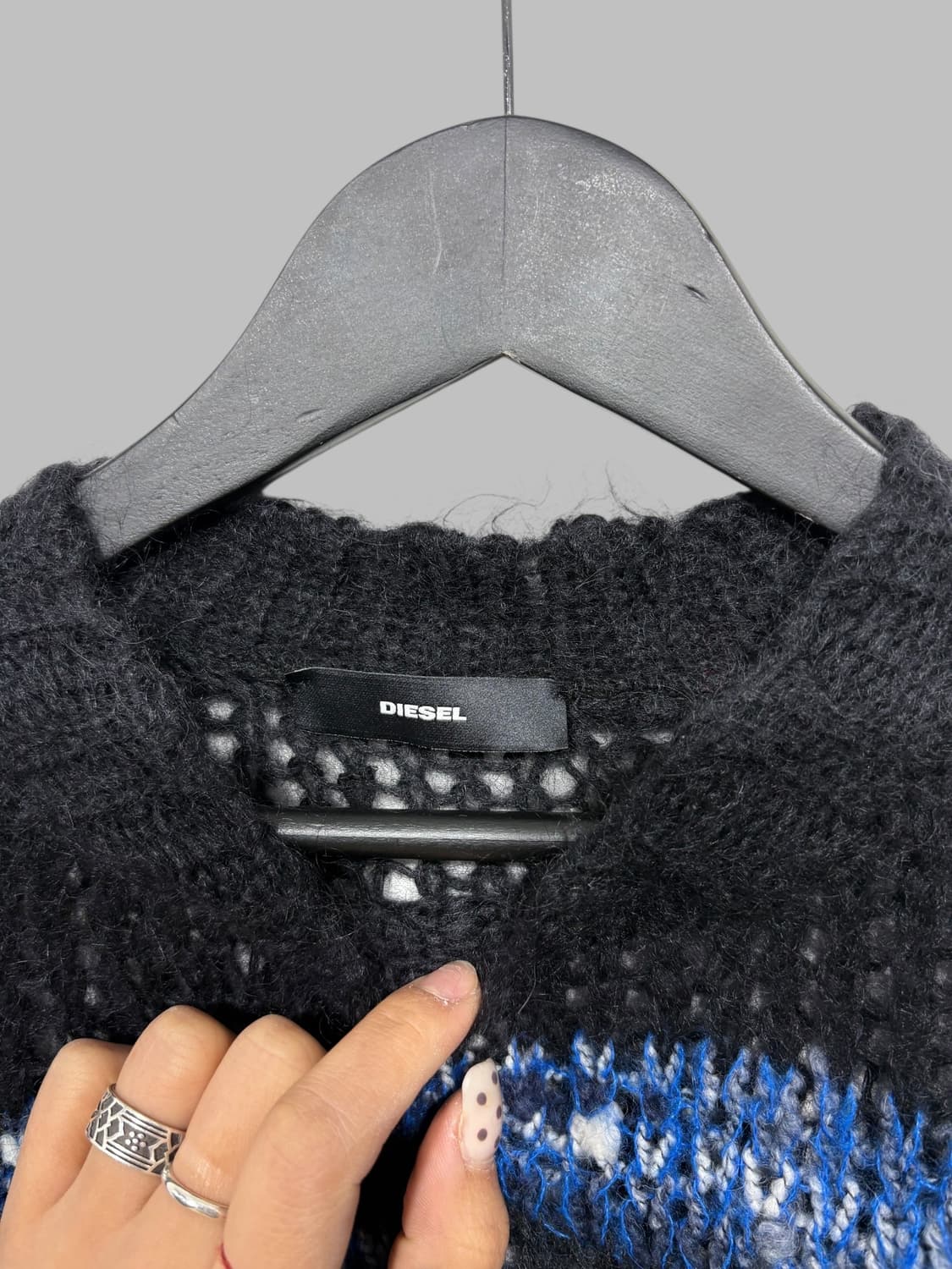 DIESEL wave knit blue  상품이미지7