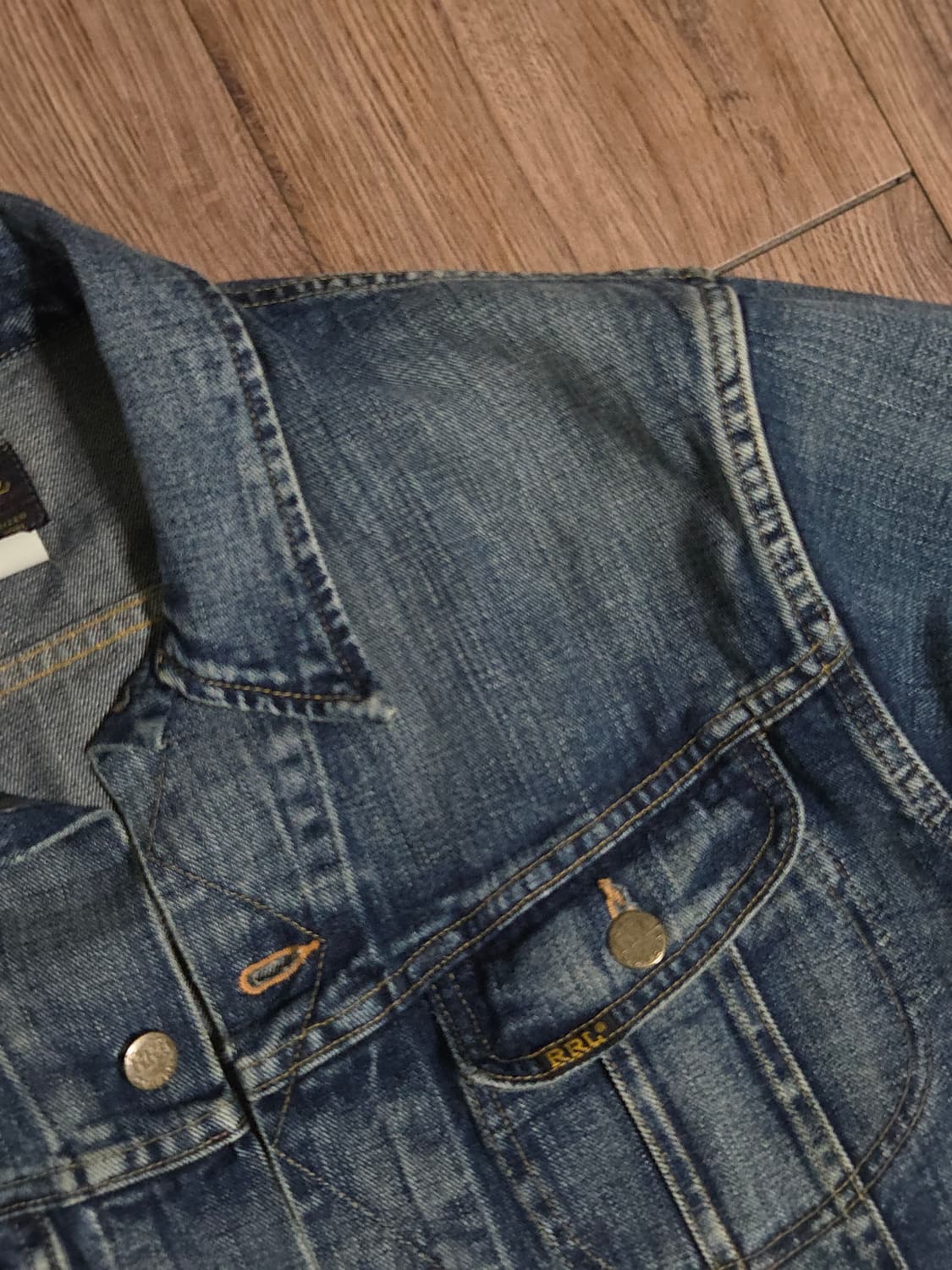 M) 더블알엘 rrl lot271  데님 트러커 자켓 상품이미지6