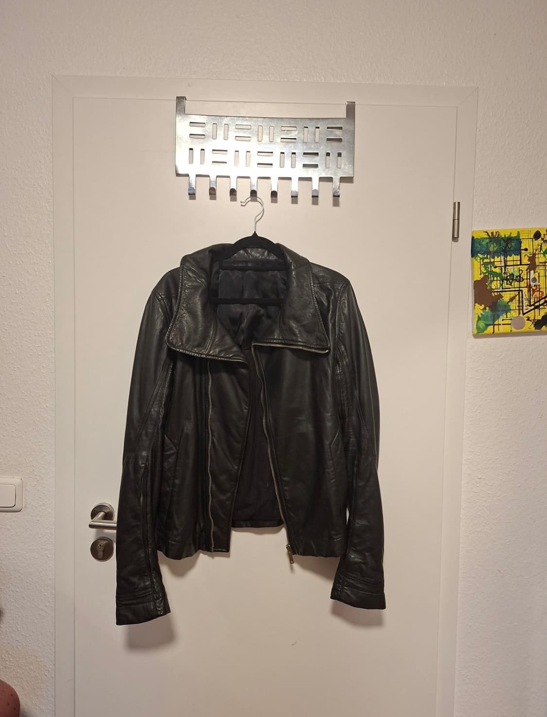 13FW 릭오웬스 몰리노 레더 자켓 48 사이즈 상품이미지2