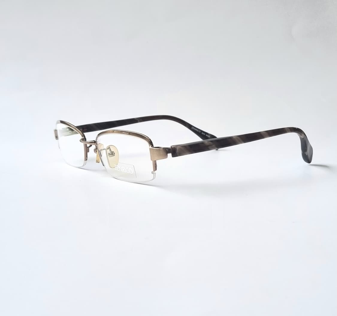 데드스탁 반무테 골드 뿔다리콤비 안경테  1380 상품이미지4