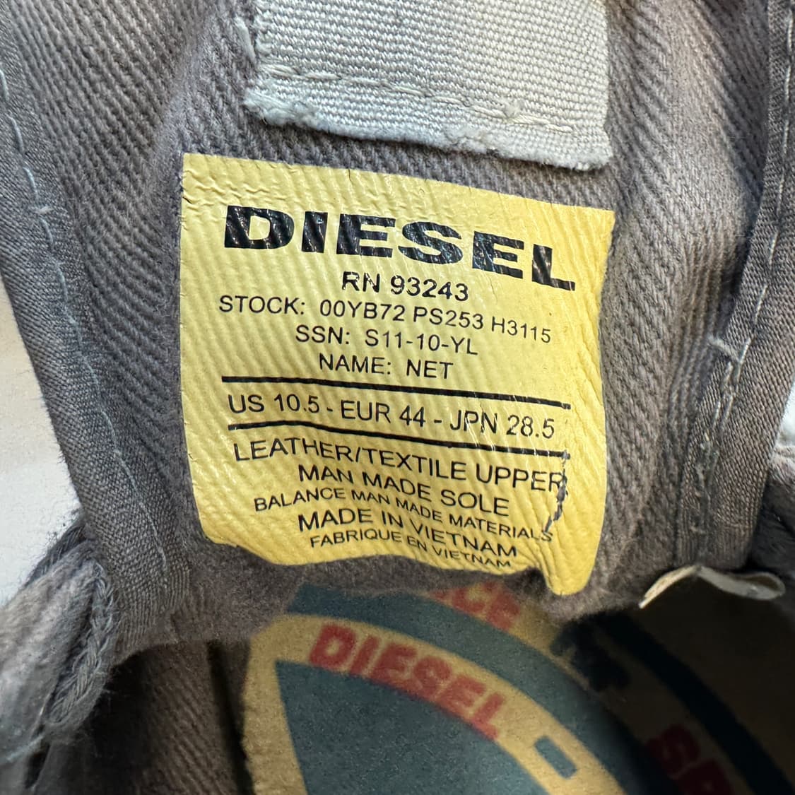 디젤 빈티지 스니커즈 285 상품이미지9