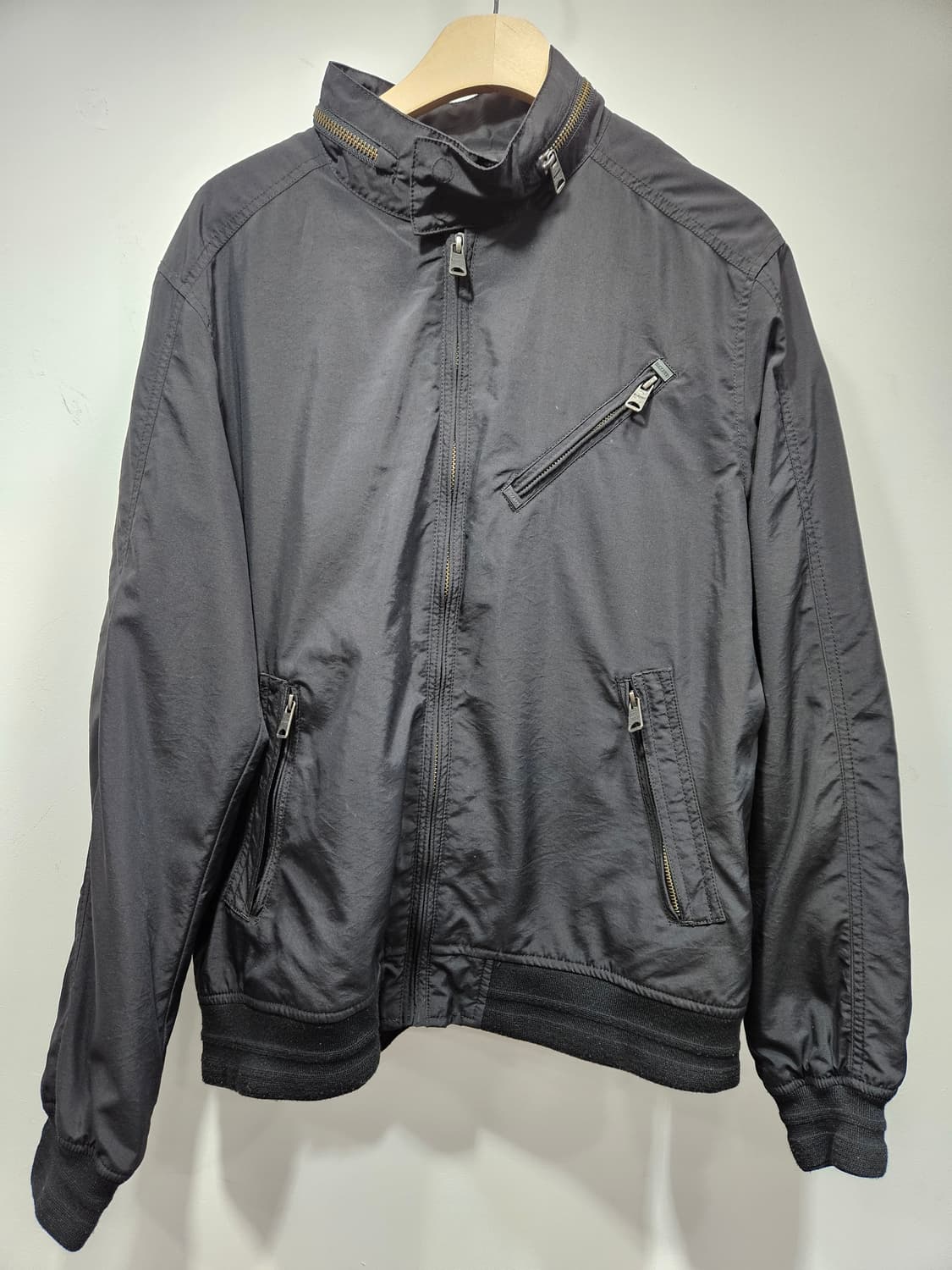 버커루(BUCKAROO) 블랙 바람막이 블루종 점퍼 XL 상품이미지9