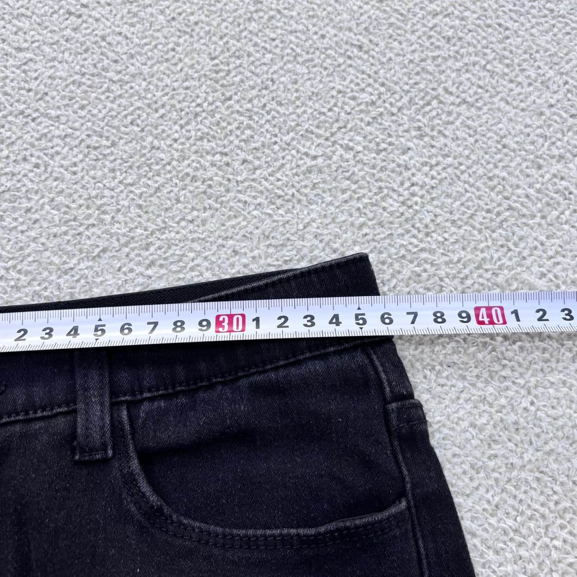 L 빈티지 여성 블랙 부츠컷 데님 팬츠 0414E 상품이미지5