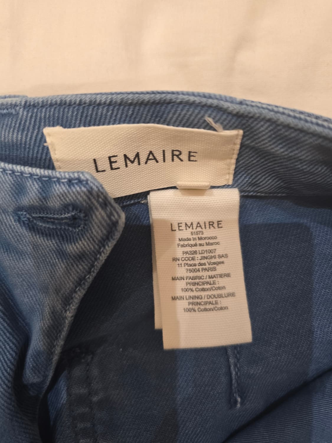 르메르 트위스티드 벨티드 진 블루 L 상품이미지7