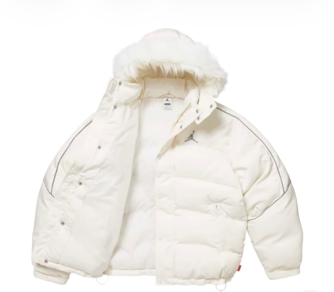 슈프림 조던 푸퍼 패딩 화이트 정품 (가격제안 가능) 상품이미지5