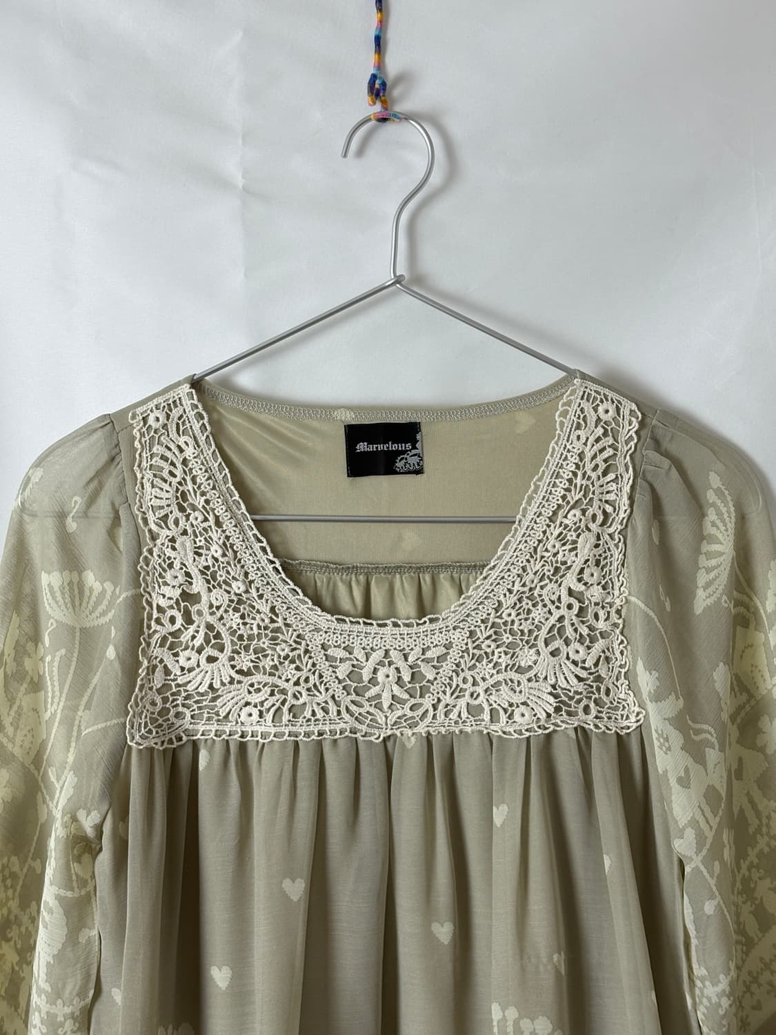 애쉬 그린 레이스 원피스 상품이미지5