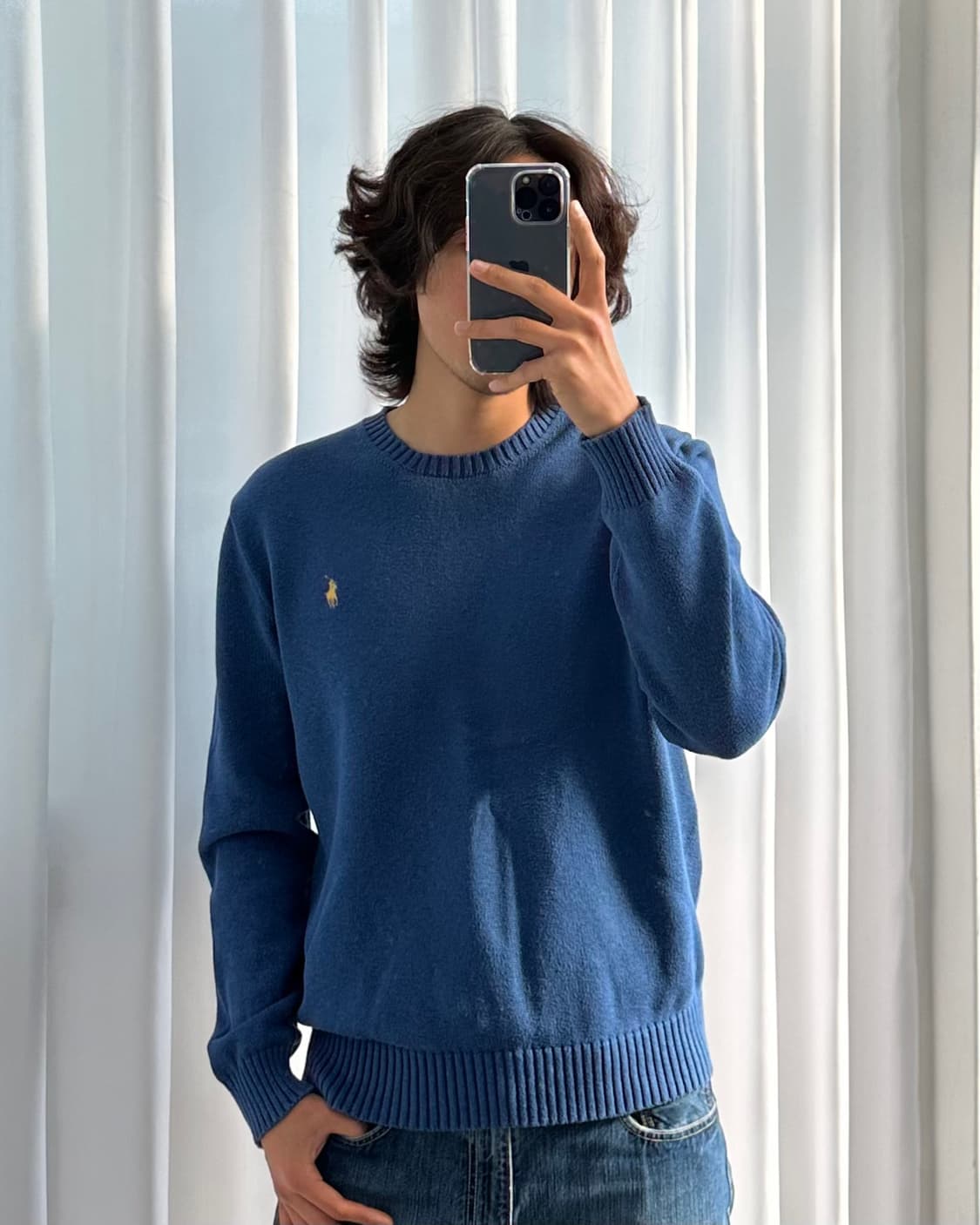 [M-L]폴로 랄프로렌 라운드넥 코튼 니트 상품이미지2