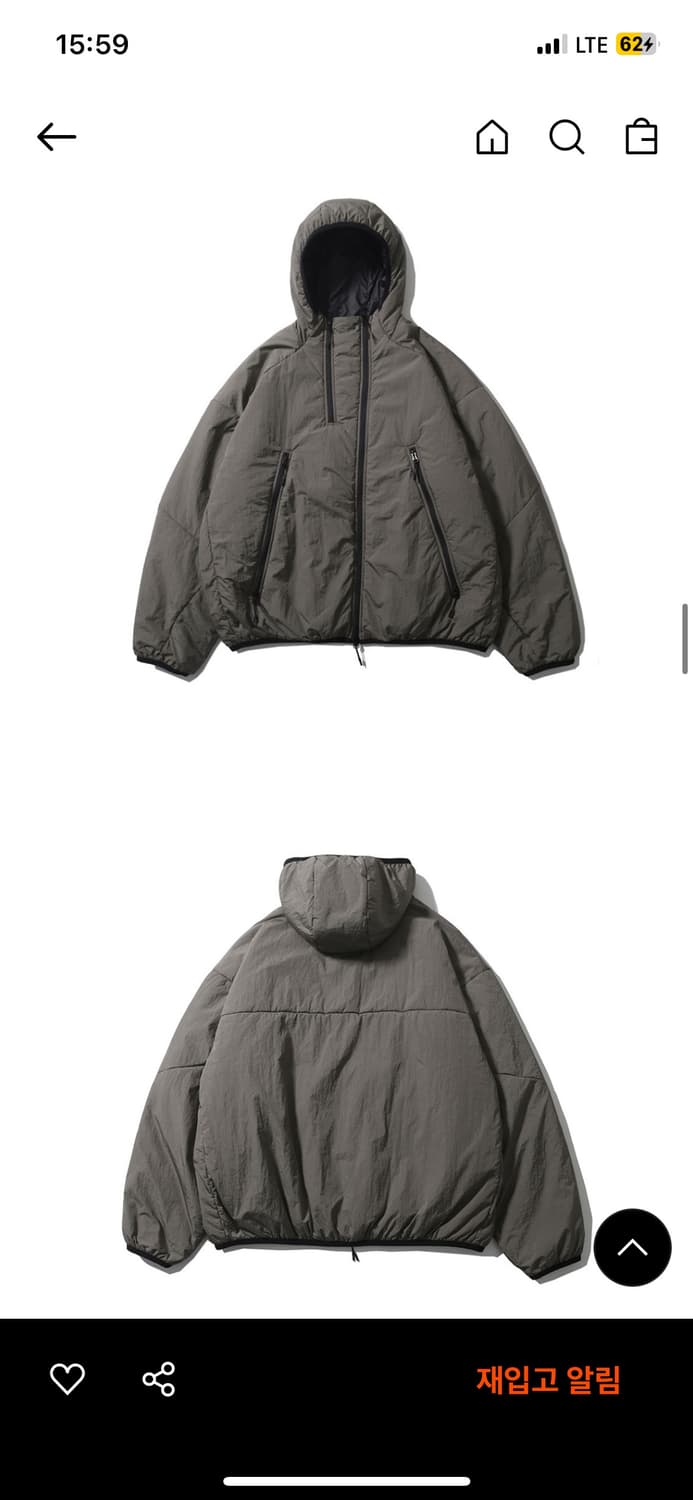 23fw 모이프 더블집파카 스톤 상품이미지2