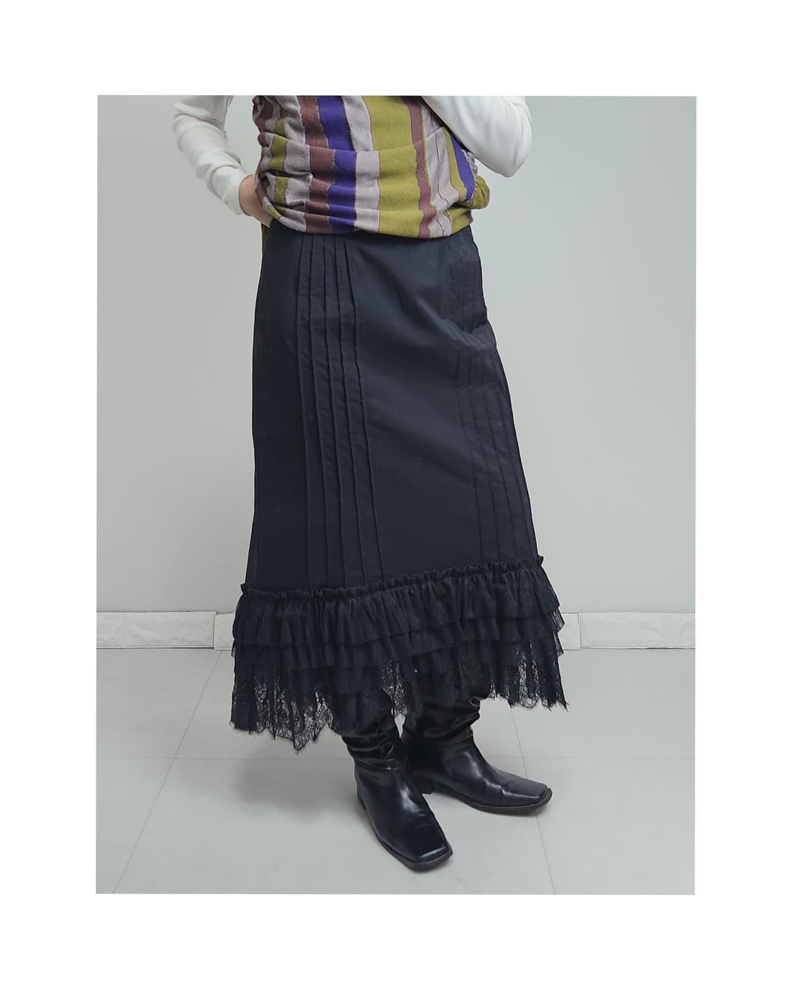 프릴 레이스 스커트 상품이미지1