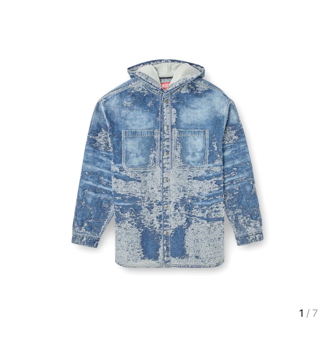 Diesel D D-Dewnys-Hood-S 데님 셔츠 재킷 상품이미지1