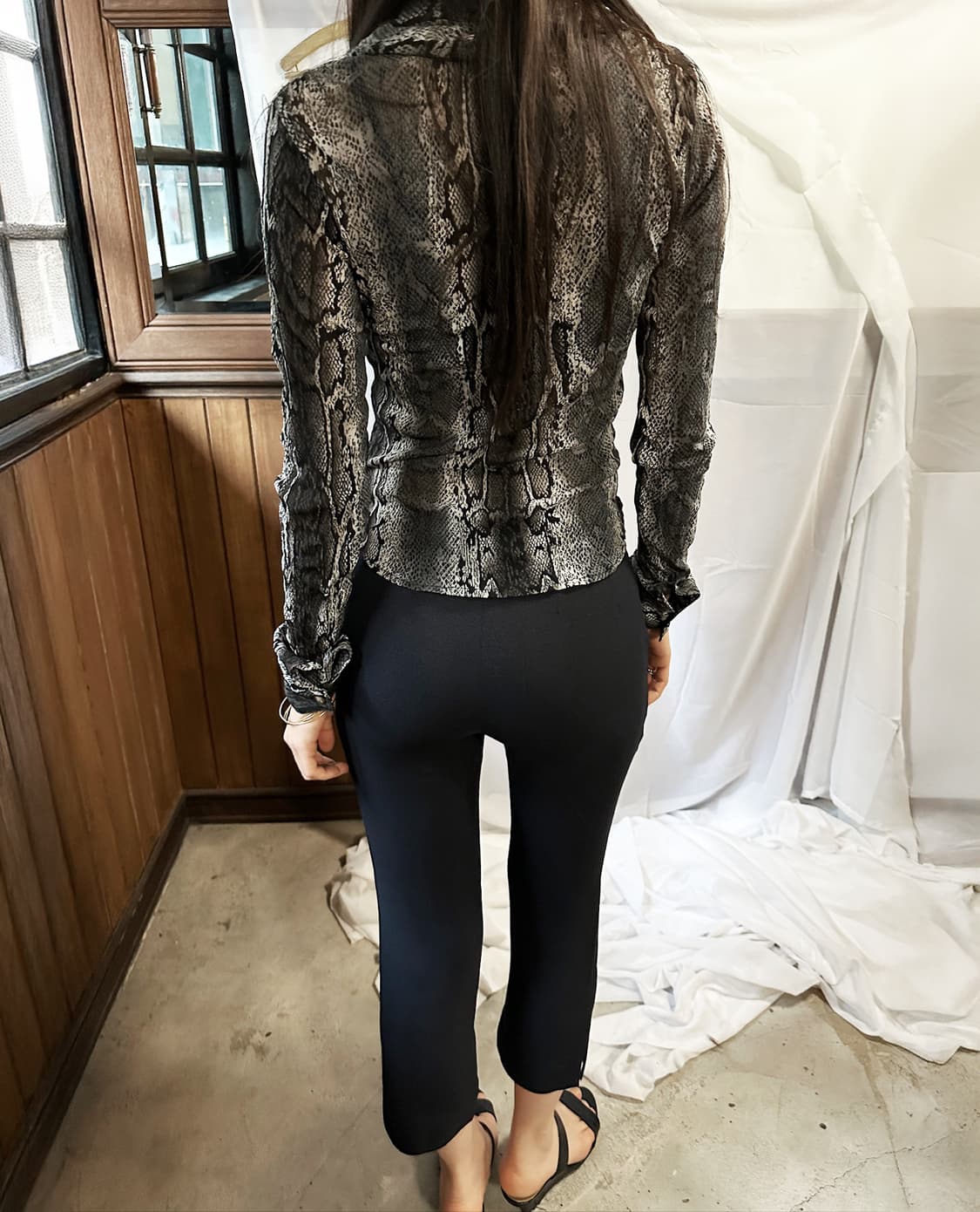 JPV python slim blouse 상품이미지4