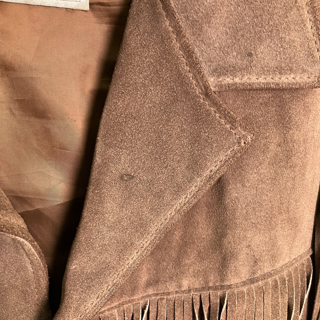 80's Schott 쇼트 웨스턴 프린지 스웨이드 자켓 38 상품이미지9