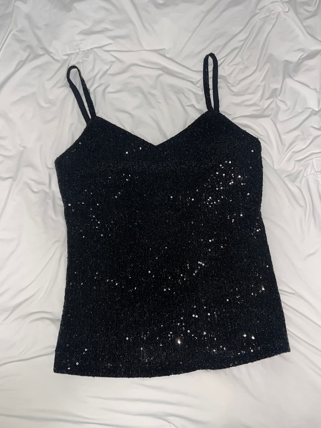 [S/E/O] Spangle camisole (BK/OS) 상품이미지2