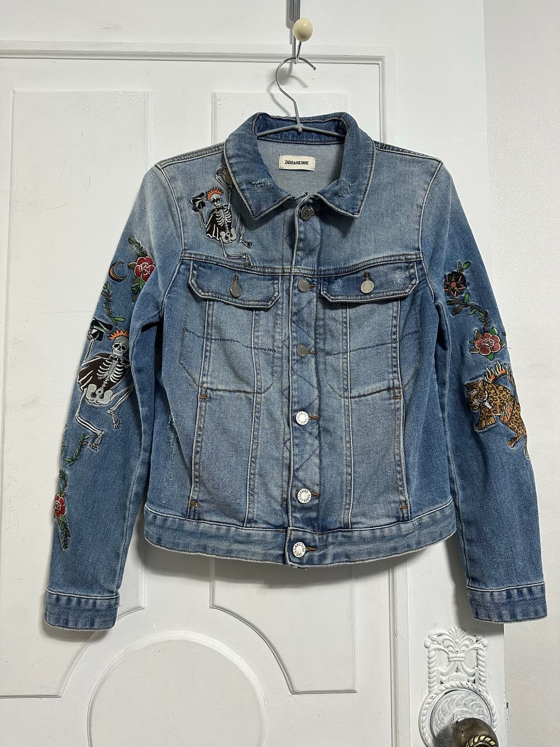 쟈딕앤볼테르 키오키 자수 데님 자켓 상품이미지1