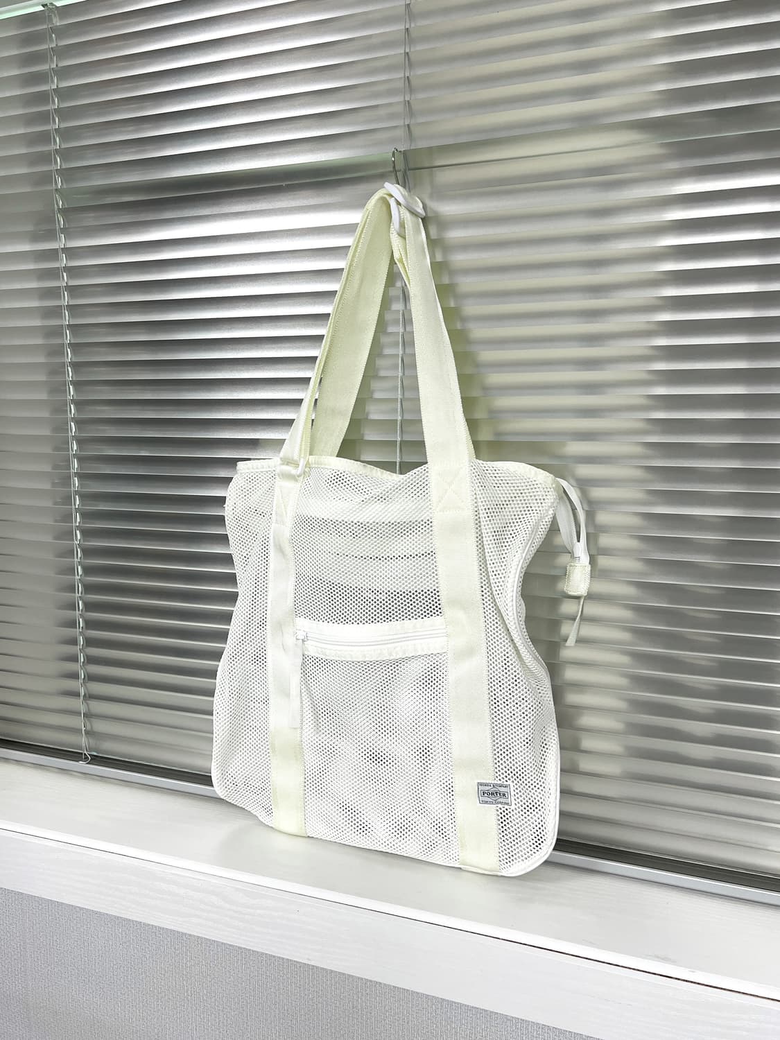 PORTER - MESH SHOULDER TOTE BAG (White) 상품이미지1
