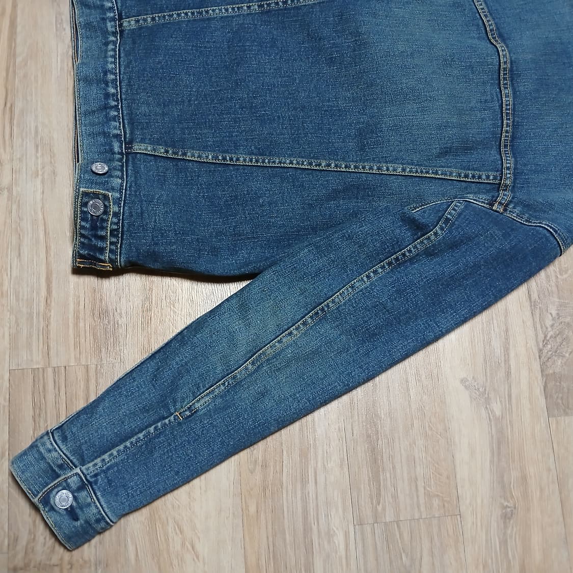 levis 리바이스 데님 체크 카라 청자켓 빈티지 상품이미지8