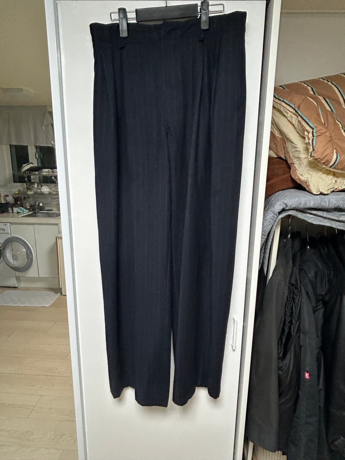 토니웩 버진 울 스트라이프 슬랙스 네이비 M 상품이미지1