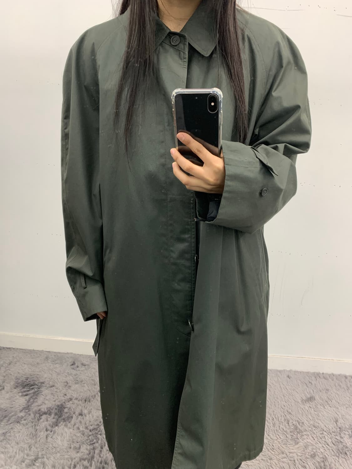 생로랑 90s 롱코트 (내피 탈부착 가능) 상품이미지1