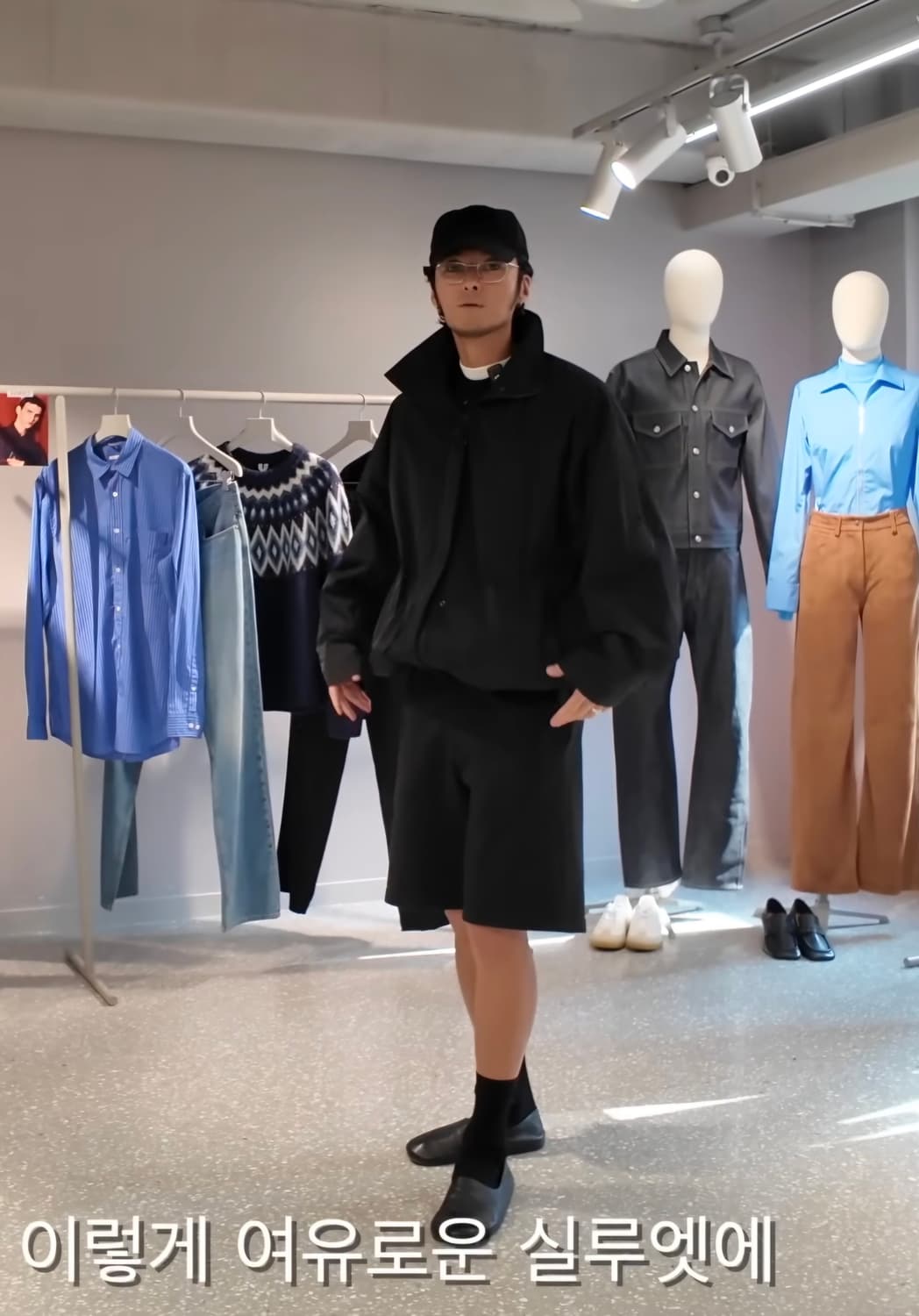 [L] 아르켓 arket 25fw 라인 윈드 브레이커 블랙 상품이미지1