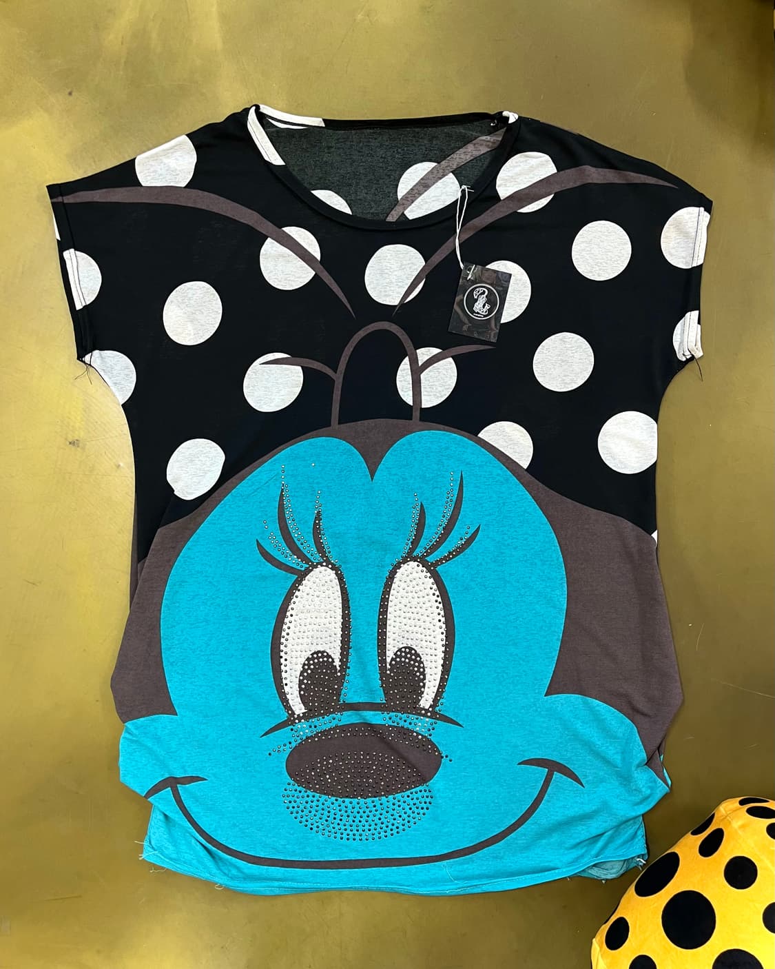 JPN Vintage Mini Mouse Face Dolman Top 상품이미지9