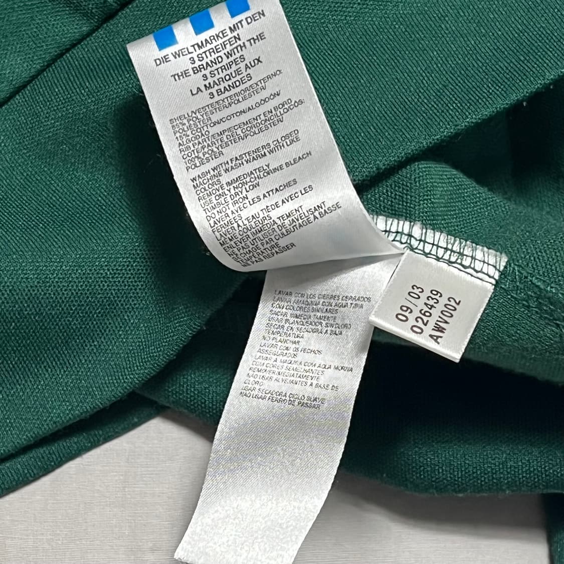 M 00’s 아디다스 그린 옐로우 라인 트랙탑 상품이미지4