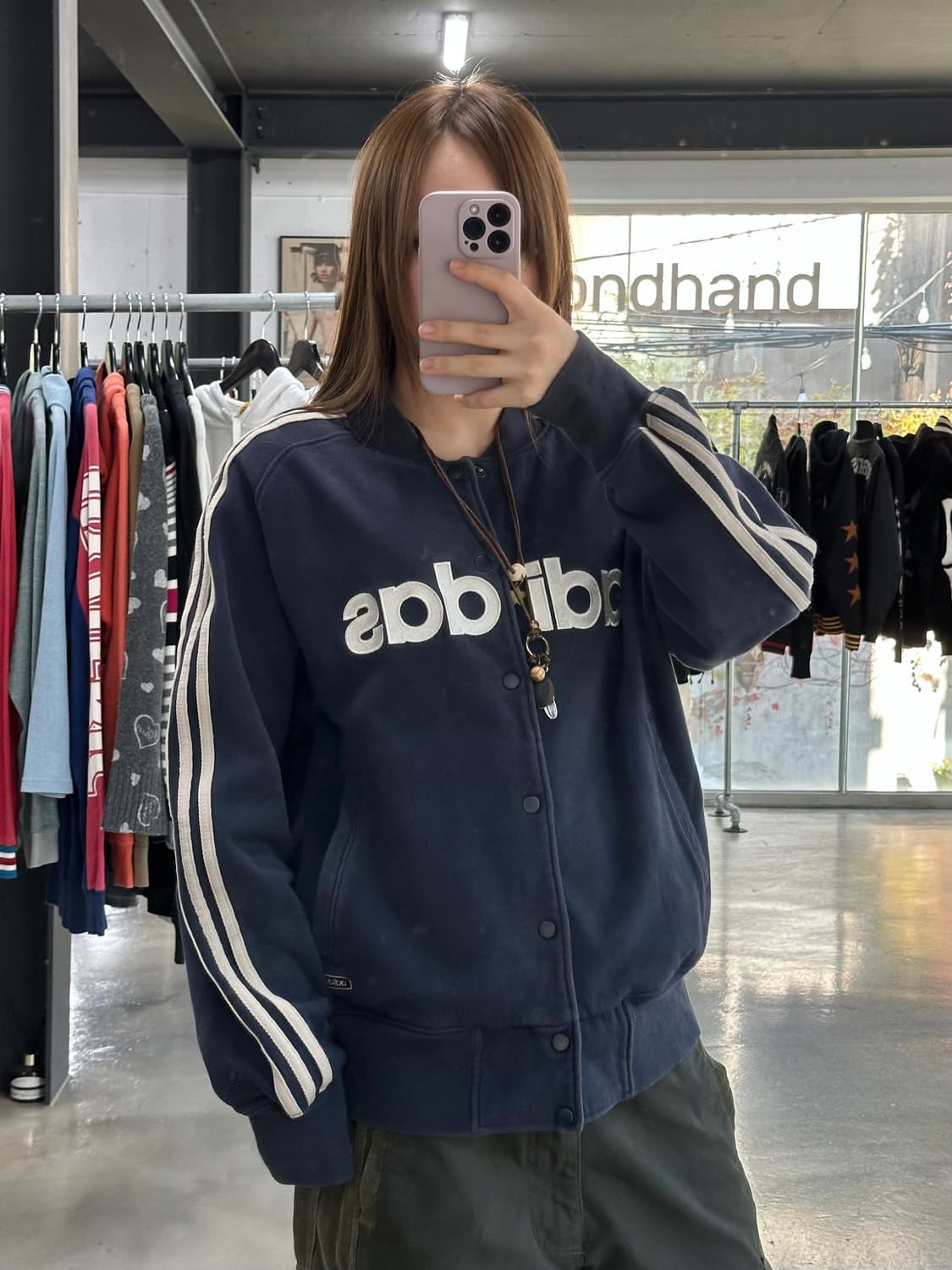 아디다스 올드스쿨 코튼 바시티자켓 상품이미지1