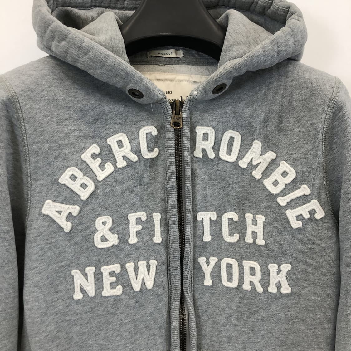 아베크롬비 Y2K 아치로고 후드집업 M 상품이미지2