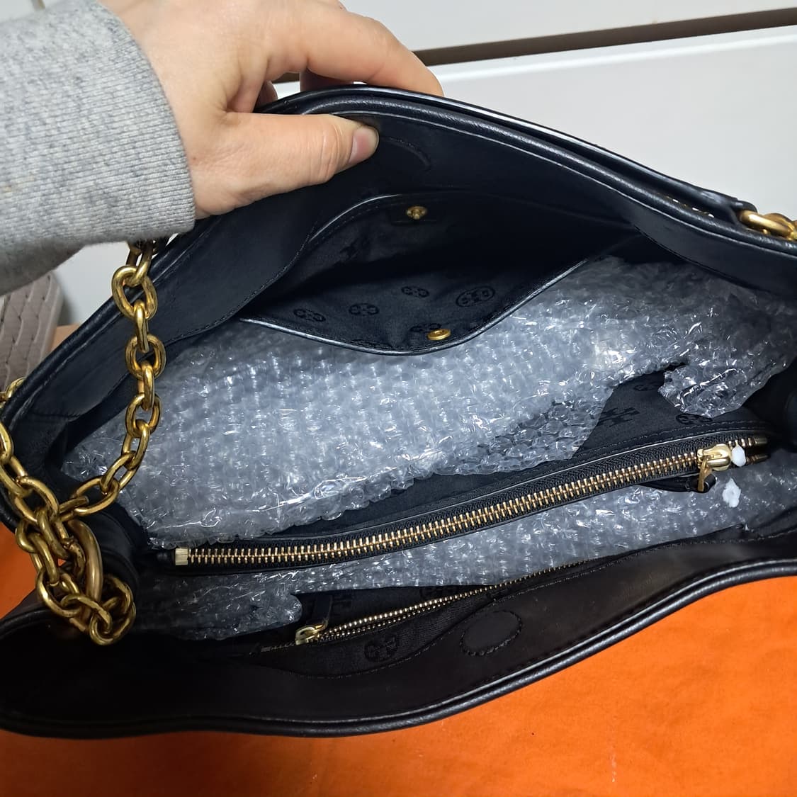 정품 토리버치 퀼팅 체인 숄더백 가방 블랙 상품이미지6
