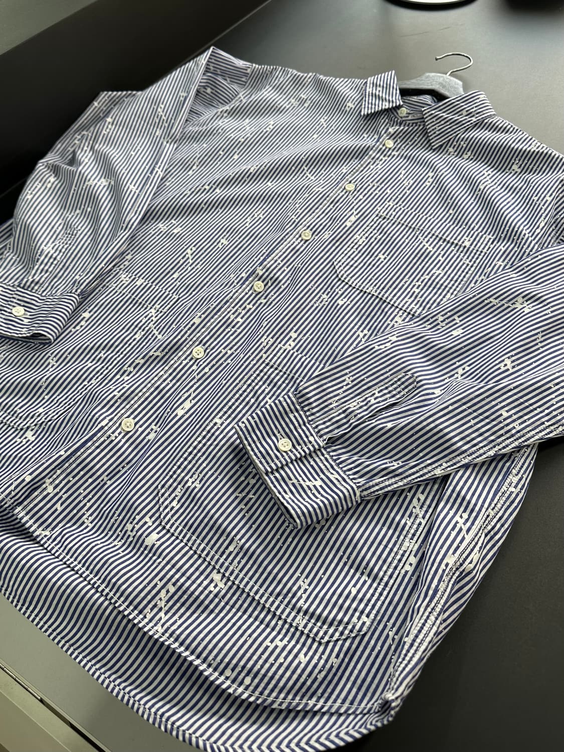 빔즈 스플래쉬 커버올 스트라이프 셔츠 상품이미지5