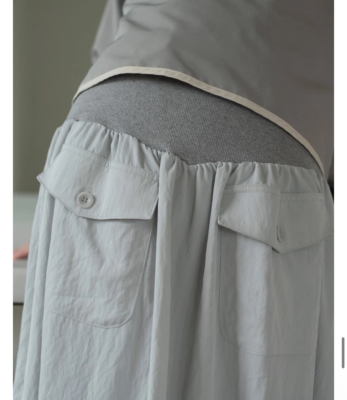 온스카 미디 스커트 FLARE RIB SKIRT 상품이미지3