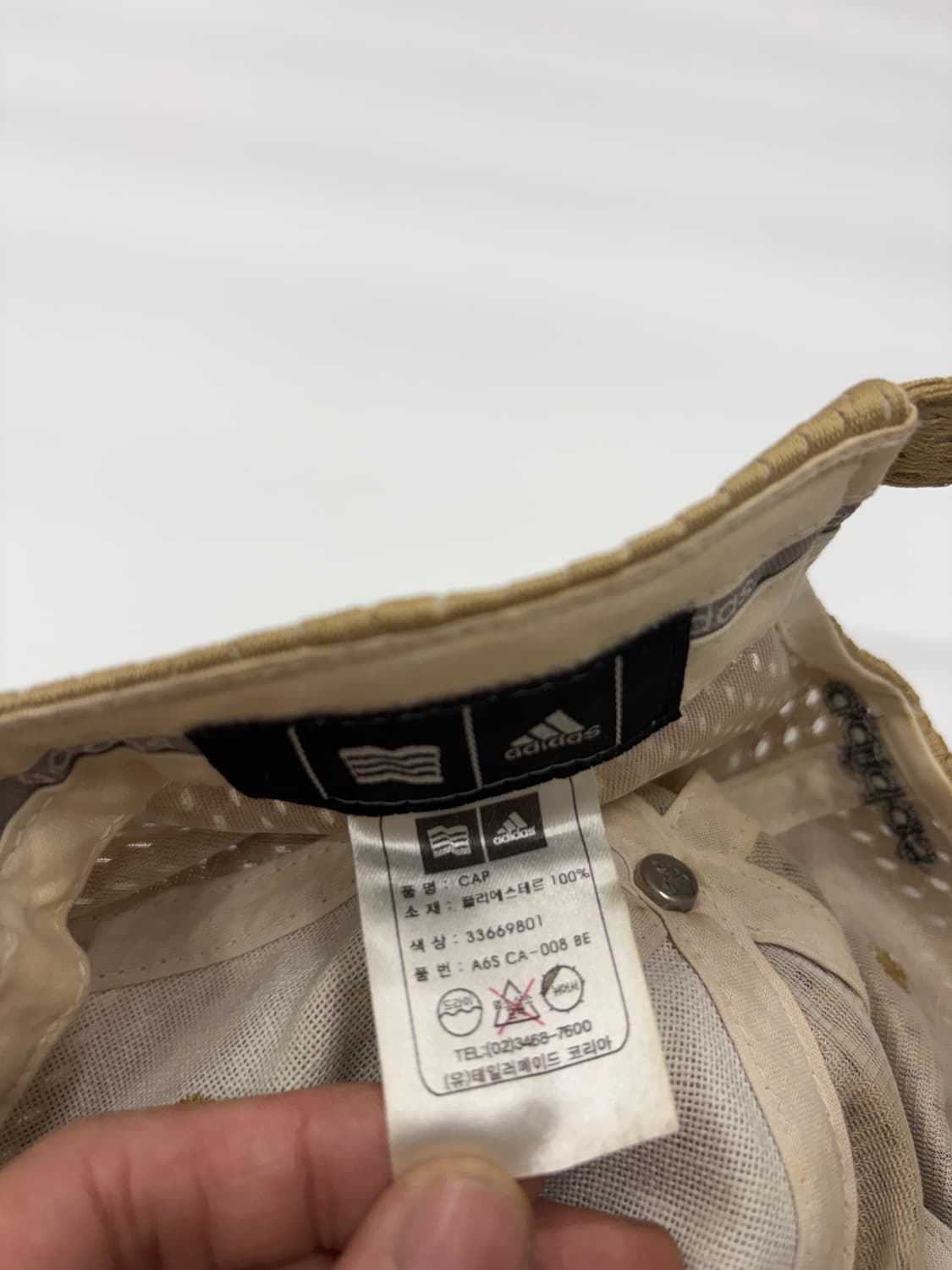 90s 아디다스 빈티지 에센셜 매쉬 볼캡 모자 상품이미지5