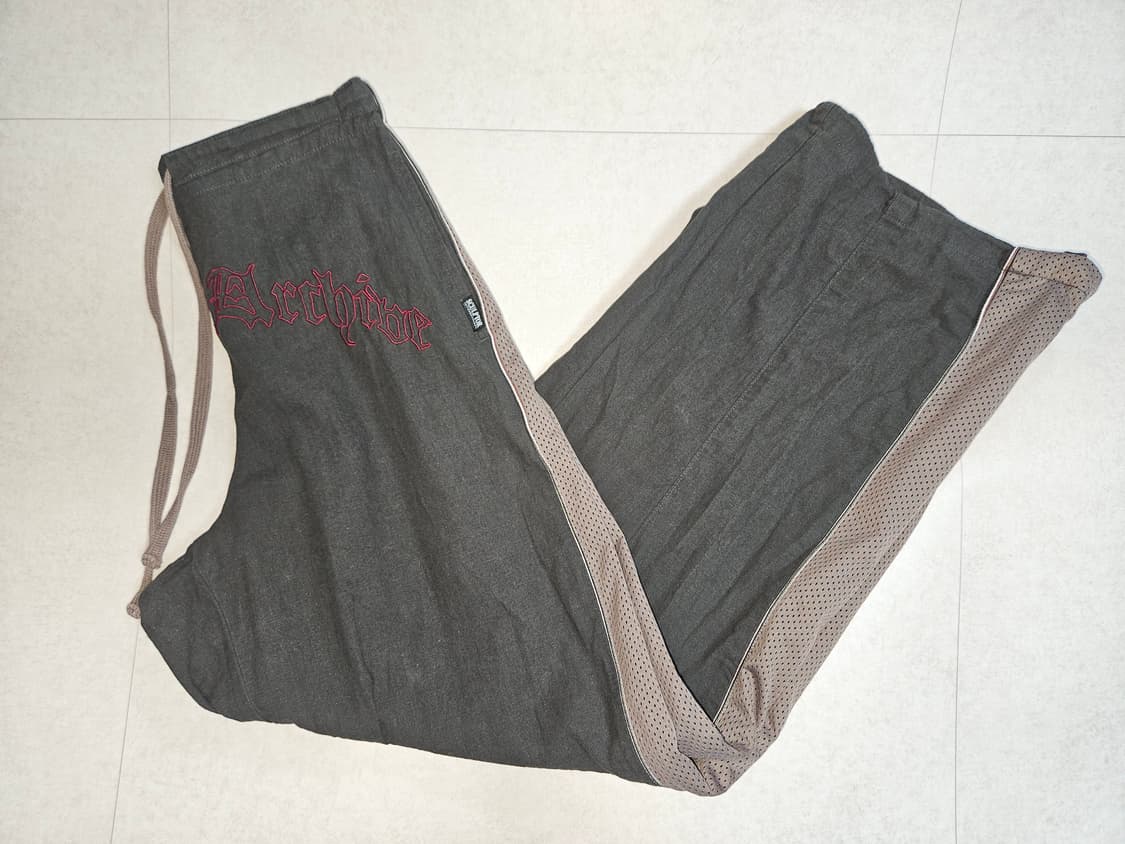 스컬프터 메쉬 린넨 팬츠 차콜  상품이미지6