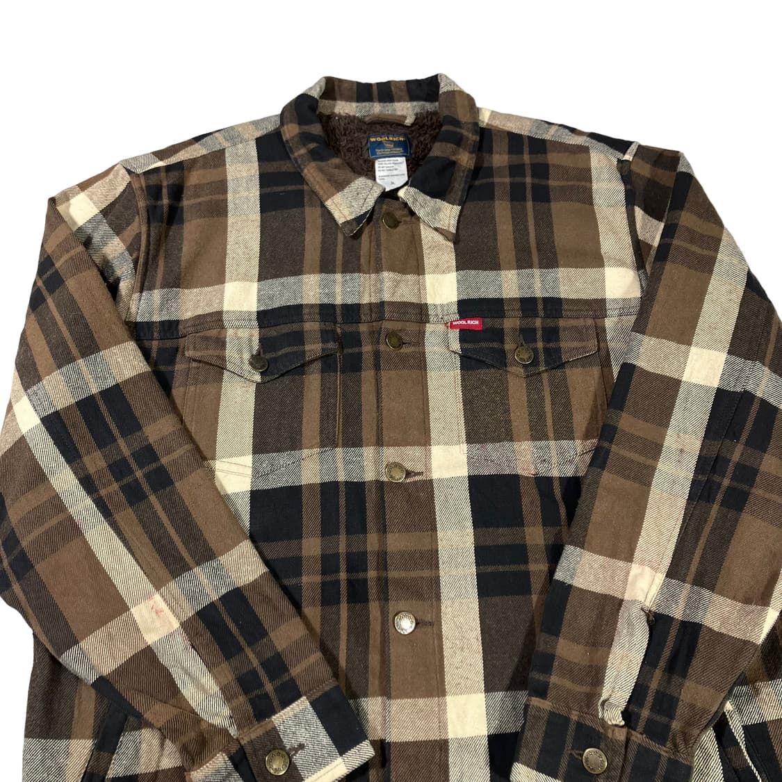 90s 울리치 헤비울 플란넬 체크 셔츠 상품이미지6