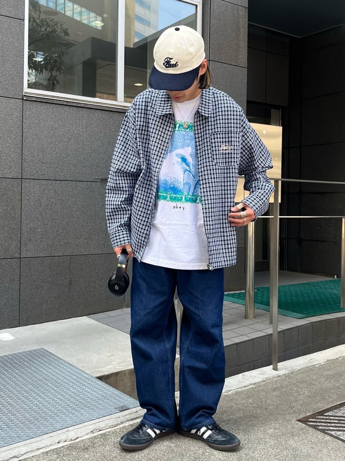 WHO'S WHO gallery Check Zip Coach Shirt 상품이미지3
