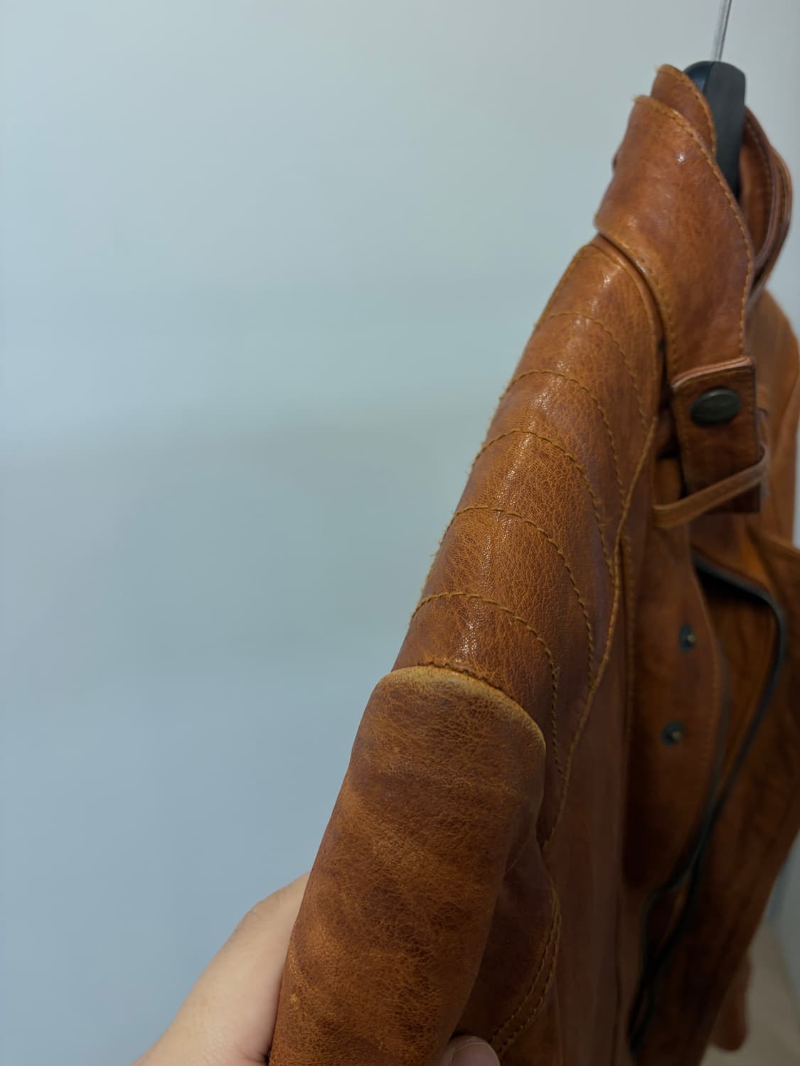 (95) sieg 지이크 브라운 양가죽 자켓 상품이미지7