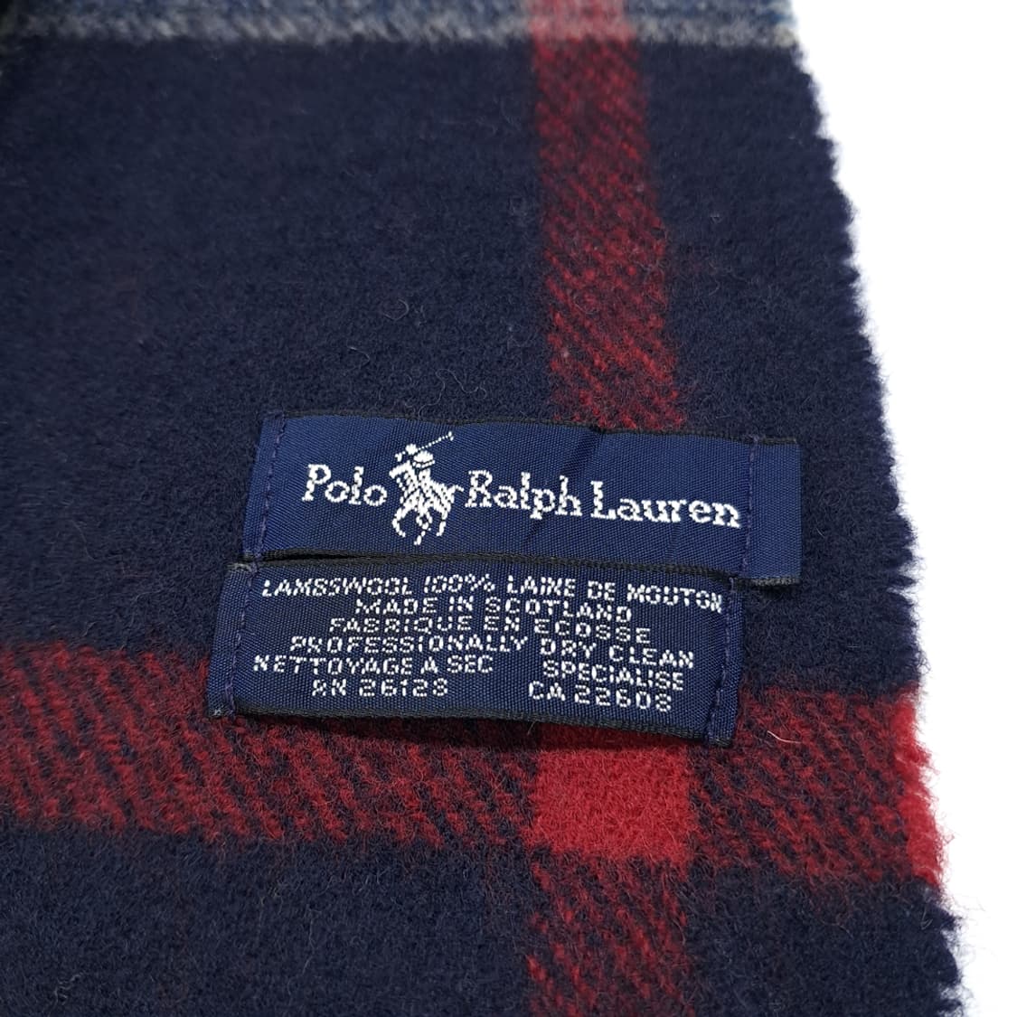 MX509 폴로 90s 스코틀랜드판 램스울 타탄체크 머플러 목도리 상품이미지4