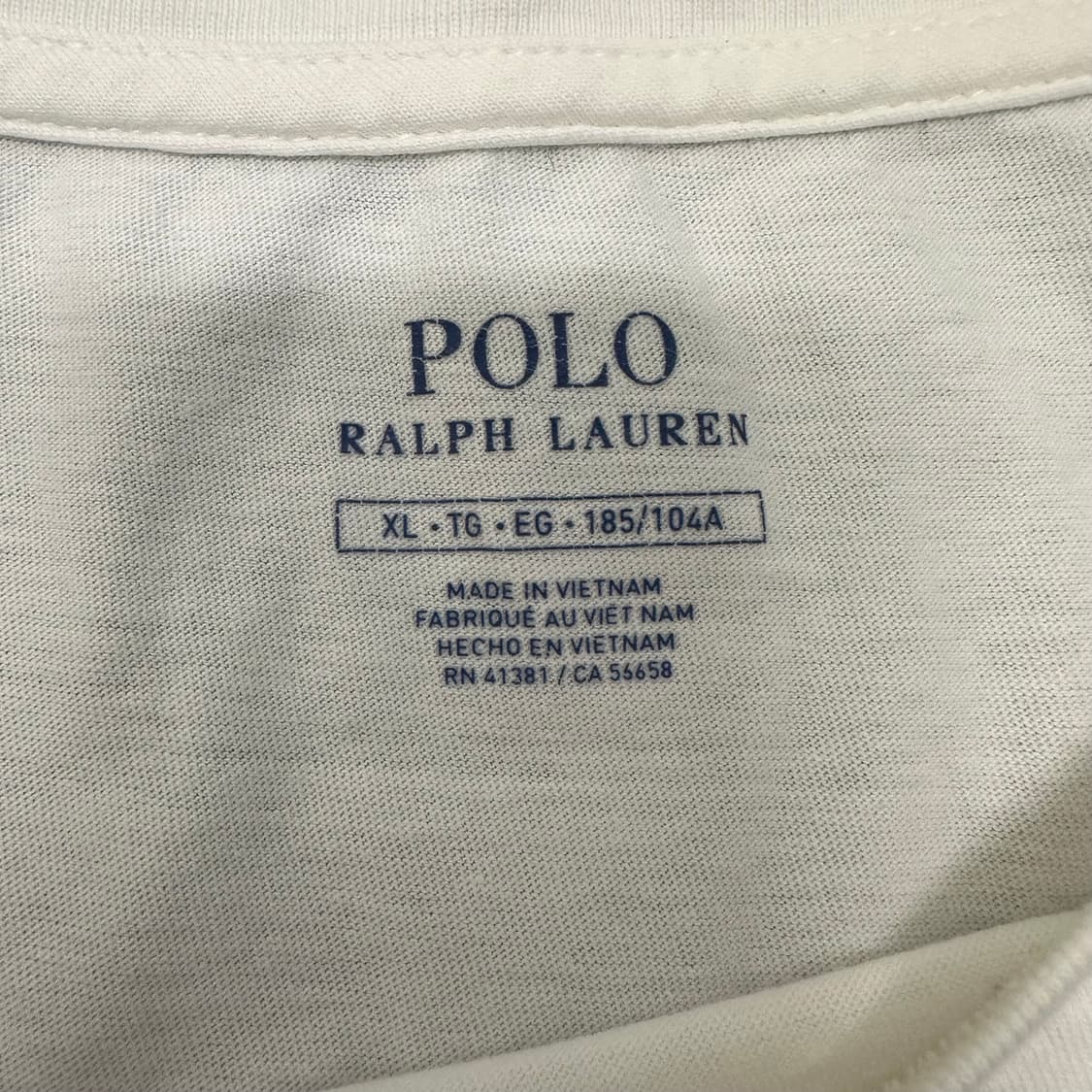 POLO 폴로 랄프로렌 반팔 티셔츠 화이트 XL 상품이미지3