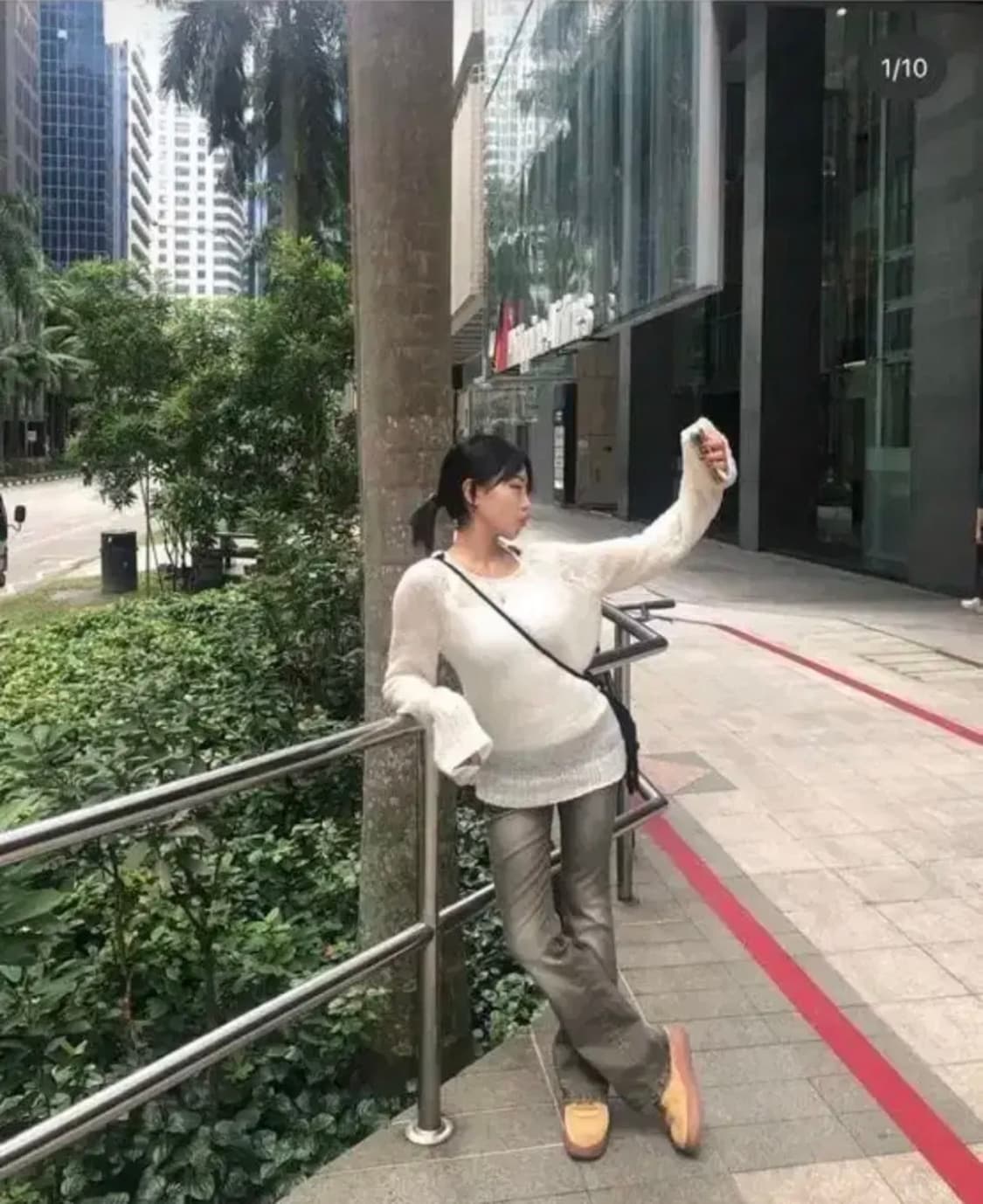 새상품) 애즈온 그리팅 니트 아이보리  상품이미지1