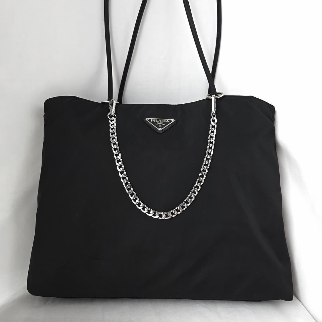 [정품 PRADA] 프라다 포코노 나일론 쇼퍼백 숄더백 라지 상품이미지2