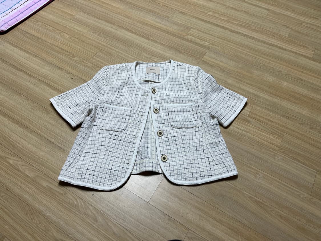 로엠 트위드 반팔 자켓 상품이미지3