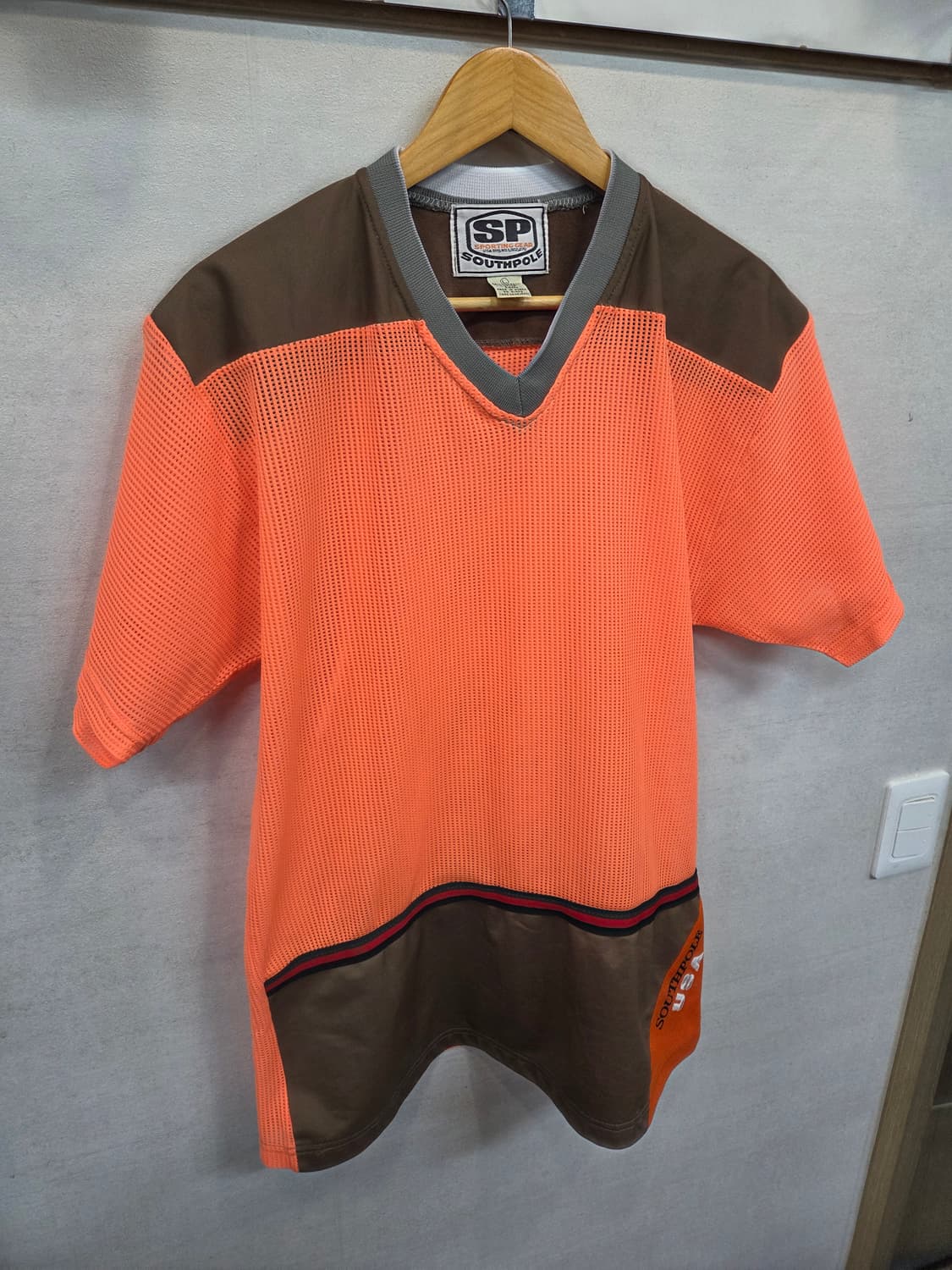 사우스폴 usa 빈티지 메쉬 반팔 L 상품이미지5