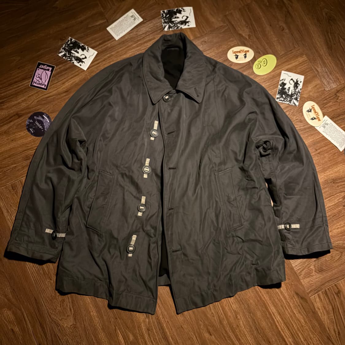 Armani collezioni 밀리티리 버튼 코트 상품이미지1