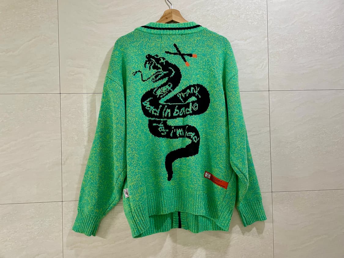 배드인배드 / 스네이크 가디건, 남성 가디건 / L(105-110) 상품이미지4