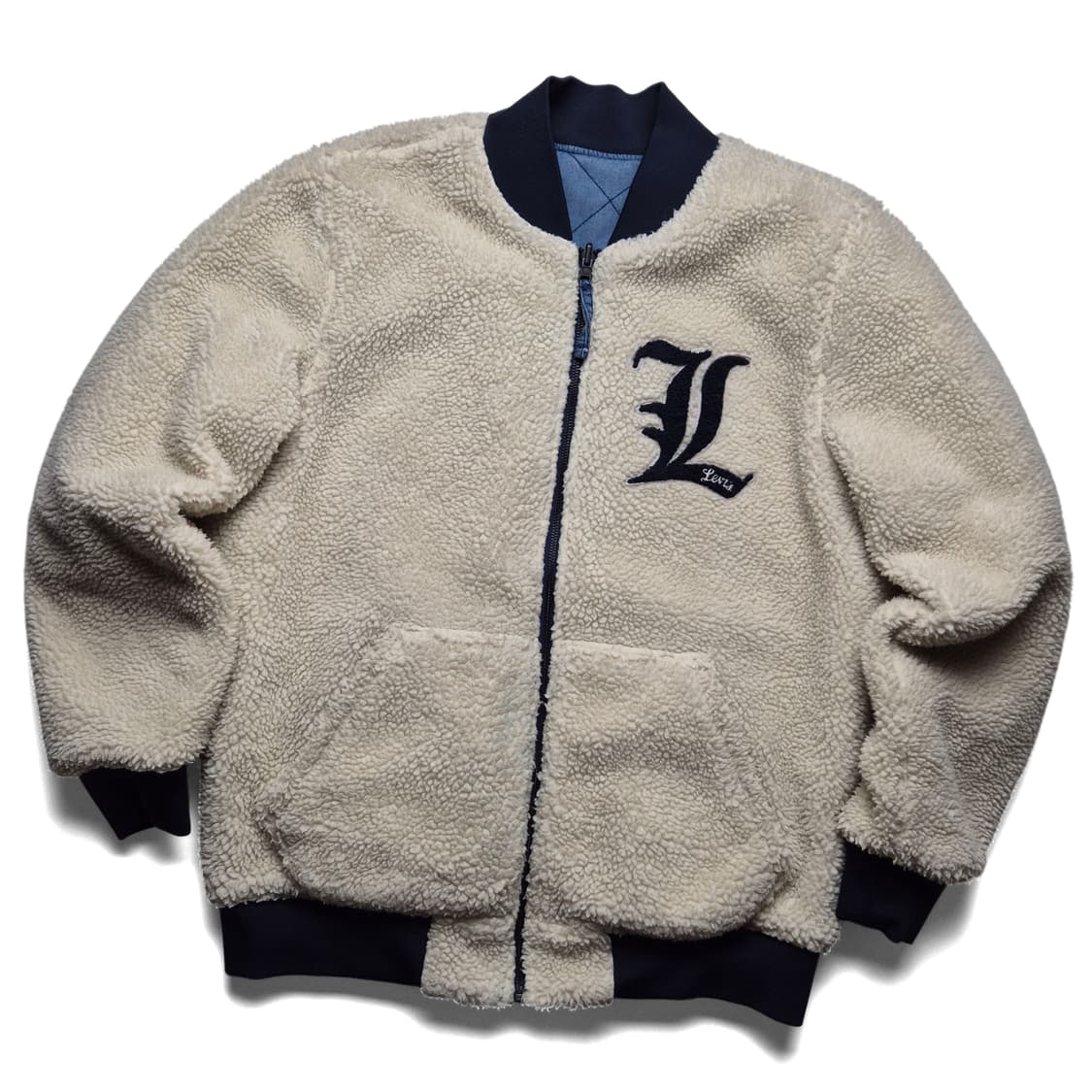 [M] 리바이스 리버시블 블루종 쉐르파 자켓 상품이미지4