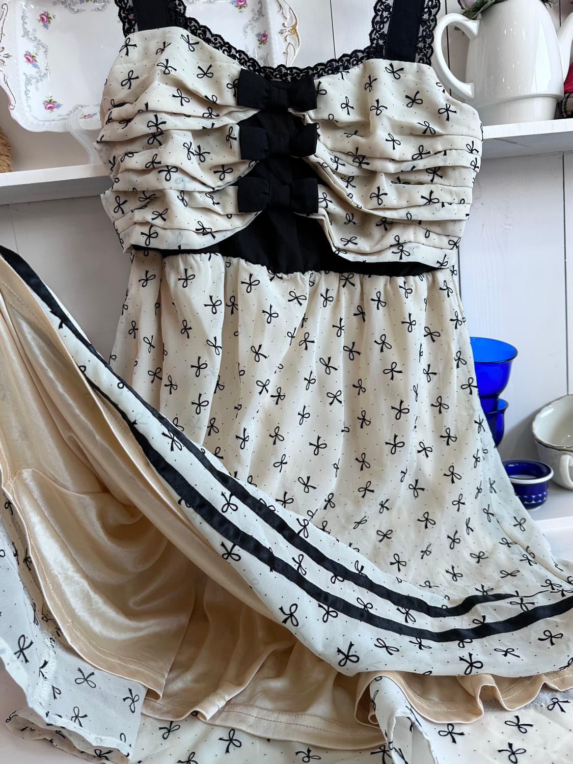 axes femme(악세즈 팜므) 리본 민소매 원피스 상품이미지5