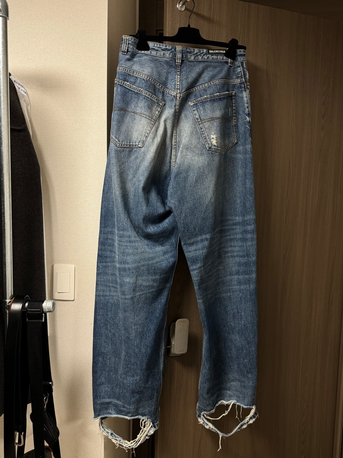 (S) 발렌시아가 풀업 팬츠 한소희 바지 상품이미지3