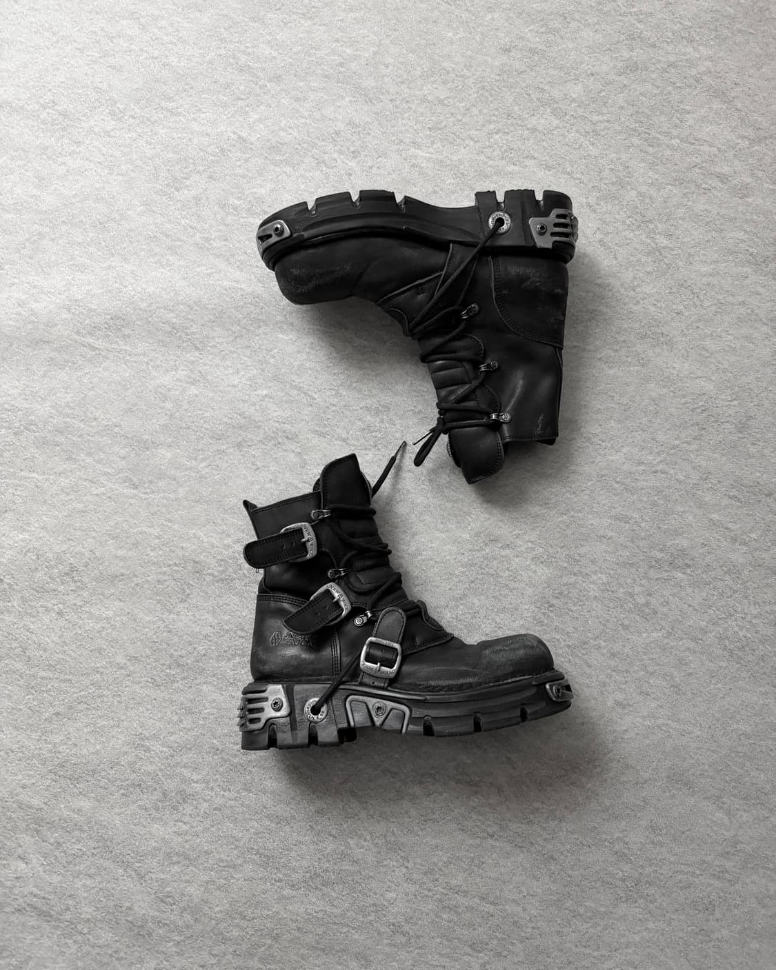 뉴락 메탈릭 하이탑부츠 상품이미지1