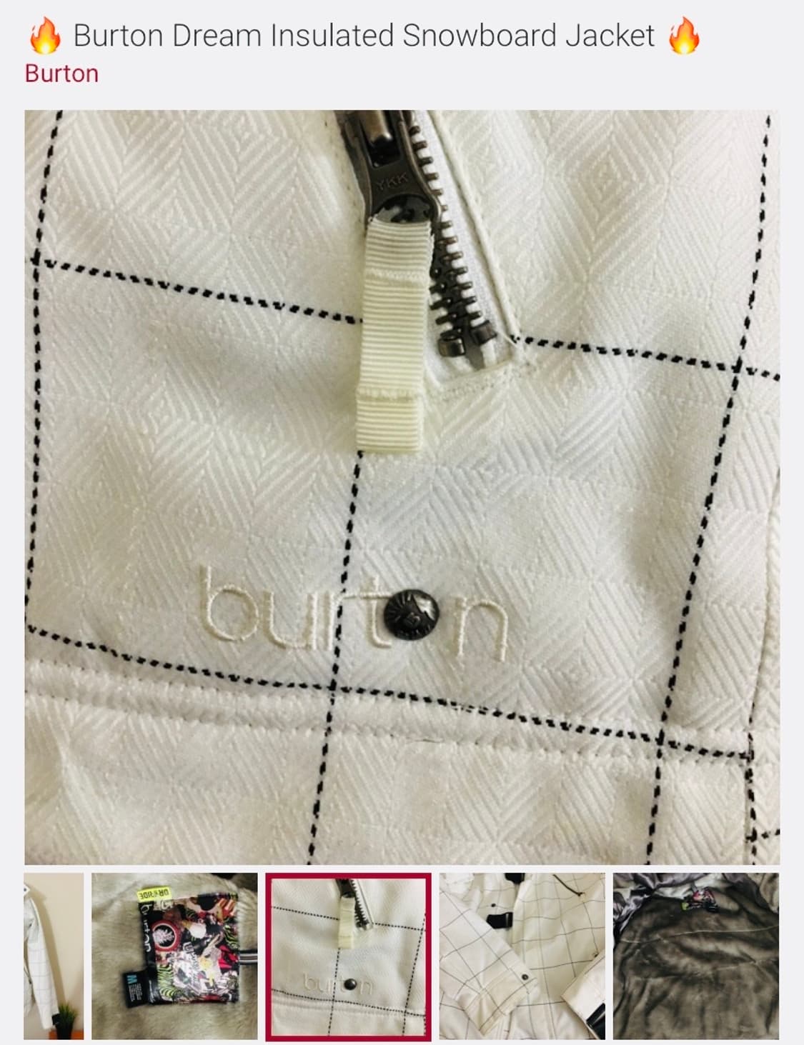 버튼(Burton) DRYRIDE 여성 스노우 자켓 / 미착용 상품이미지10
