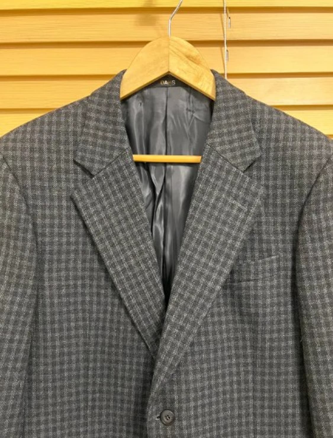 닥스 남성 차콜그레이체크울자켓 100 상품이미지1