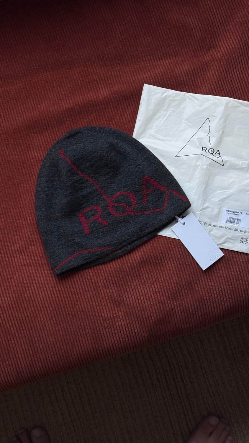 [새상품]ROA 로고 울 비니 상품이미지3